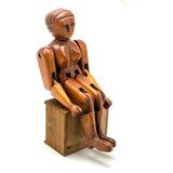 Very Limber Old Jig Woman with Wonderful Face and Sculptural Hair
