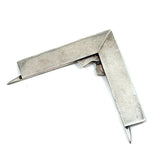 Scarce Hand-Engraved Silver Masonic "Senior Deacons" Folding Square and Compass