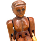 Very Limber Old Jig Woman with Wonderful Face and Sculptural Hair