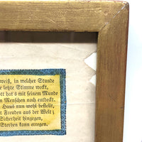 1843 Beautifully Hand-colored Pennsylvania Fraktur Marriage Certificate, Framed
