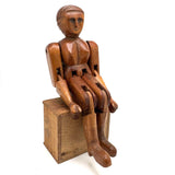 Very Limber Old Jig Woman with Wonderful Face and Sculptural Hair