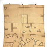 Striking c. 2nd Quarter 20th Century Kuba (Bushong) Rafia Skirt Panel with Applique