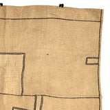 Striking c. 2nd Quarter 20th Century Kuba (Bushong) Rafia Skirt Panel with Applique