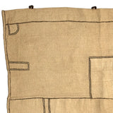 Striking c. 2nd Quarter 20th Century Kuba (Bushong) Rafia Skirt Panel with Applique