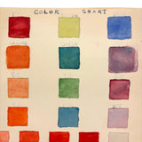 Elsie Zimmerman's Elementary School Watercolor Color Chart, c. 1930s