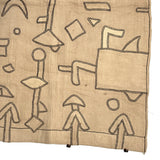 Striking c. 2nd Quarter 20th Century Kuba (Bushong) Rafia Skirt Panel with Applique