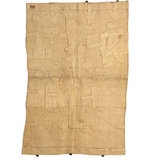 Striking c. 2nd Quarter 20th Century Kuba (Bushong) Rafia Skirt Panel with Applique