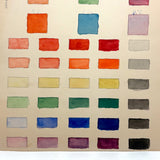 Elsie Zimmerman's Elementary School Watercolor Color Chart, c. 1930s