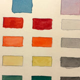Elsie Zimmerman's Elementary School Watercolor Color Chart, c. 1930s