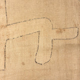 Striking c. 2nd Quarter 20th Century Kuba (Bushong) Rafia Skirt Panel with Applique