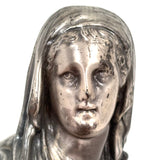 Silver(plate) Madonna, Jenning Brothers Statuette, Earlyish 20th Century
