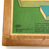 Very Satisfying Shackman Fraction Learner Set, Complete with Spinner, 1960s
