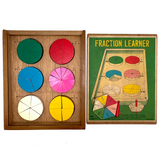 Very Satisfying Shackman Fraction Learner Set, Complete with Spinner, 1960s
