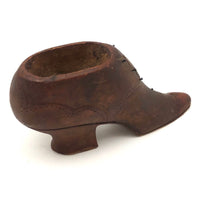 Victorian Carved Shoe with Pinprick Decoration