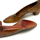 Perfect Old Pair of Carved Wooden Pumps