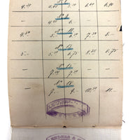 Subtle But Beautiful Antique German Hanfleinen (Hemp Linen) Sample Book in
