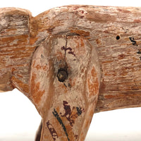 Wonderfully Aged Old Jointed Folk Art Animal