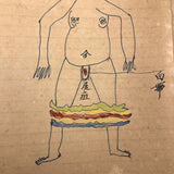 Traditional Chinese Medicine: Fantastic c. Early 20th C. Notebook Full of Illustrative Drawings (Copy)