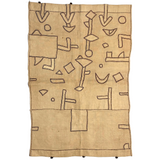 Striking c. 2nd Quarter 20th Century Kuba (Bushong) Rafia Skirt Panel with Applique