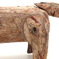 Wonderfully Aged Old Jointed Folk Art Animal