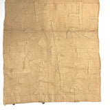 Striking c. 2nd Quarter 20th Century Kuba (Bushong) Rafia Skirt Panel with Applique