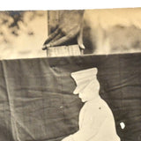 Man on Indian Motorcycle, Resting Hand, Excellent in All Regards Antique RPPC