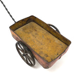 Old Handmade Tin and Wood Wagon Pull Toy with Great Color