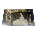Man on Indian Motorcycle, Resting Hand, Excellent in All Regards Antique RPPC