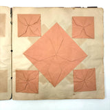 1898 Kindergarten Album,  Herman, Minnesota, Paper Folding, Paper Weaving, Yarn Drawing