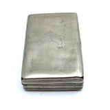 Very Sweet Georgian Silver Snuff Box with Delicately Engraved Hen