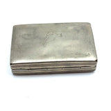 Very Sweet Georgian Silver Snuff Box with Delicately Engraved Hen