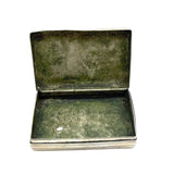 Very Sweet Georgian Silver Snuff Box with Delicately Engraved Hen