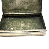 Very Sweet Georgian Silver Snuff Box with Delicately Engraved Hen