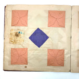 1898 Kindergarten Album,  Herman, Minnesota, Paper Folding, Paper Weaving, Yarn Drawing