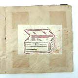 1898 Kindergarten Album,  Herman, Minnesota, Paper Folding, Paper Weaving, Yarn Drawing