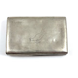 Very Sweet Georgian Silver Snuff Box with Delicately Engraved Hen
