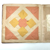 1898 Kindergarten Album,  Herman, Minnesota, Paper Folding, Paper Weaving, Yarn Drawing