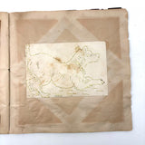 1898 Kindergarten Album,  Herman, Minnesota, Paper Folding, Paper Weaving, Yarn Drawing