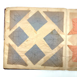 1898 Kindergarten Album,  Herman, Minnesota, Paper Folding, Paper Weaving, Yarn Drawing