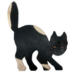 Great Black (and White) Folk Art Scare Cat