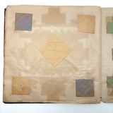 1898 Kindergarten Album,  Herman, Minnesota, Paper Folding, Paper Weaving, Yarn Drawing