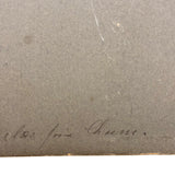 Pair of Young Brick Layers Flanking Their Work, Terrific Antique Occupational (Apprentice?) Mounted Photo