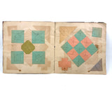 1898 Kindergarten Album,  Herman, Minnesota, Paper Folding, Paper Weaving, Yarn Drawing