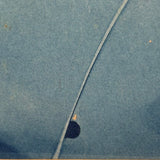 Glass Plate Crack Across Lonely, Flooded Rural Scene, Antique Cyanotype Printed from Broken Plate