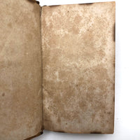 Very Beautiful Object, 1830 Pennsylvania German Catechism  Book with Gorgeous Papered Cover and Striped Pages