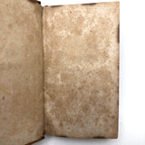 Very Beautiful Object, 1830 Pennsylvania German Catechism  Book with Gorgeous Papered Cover and Striped Pages