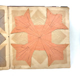 1898 Kindergarten Album,  Herman, Minnesota, Paper Folding, Paper Weaving, Yarn Drawing