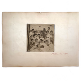Hallowe'en 1901, Early Photo Album Mounted Paper Print Snapshot, with Jack-o-Lantern!