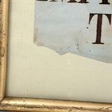 IMPROVE YOUR TIME, Multivalent Antique Ink Lettering in Period Lemon Gold Frame