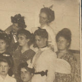 Hallowe'en 1901, Early Photo Album Mounted Paper Print Snapshot, with Jack-o-Lantern!